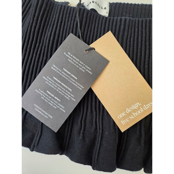 NWT MARCELLA New York Colette Bolero French Organic Cotton Vest Black Size Small - Picture 13 of 14